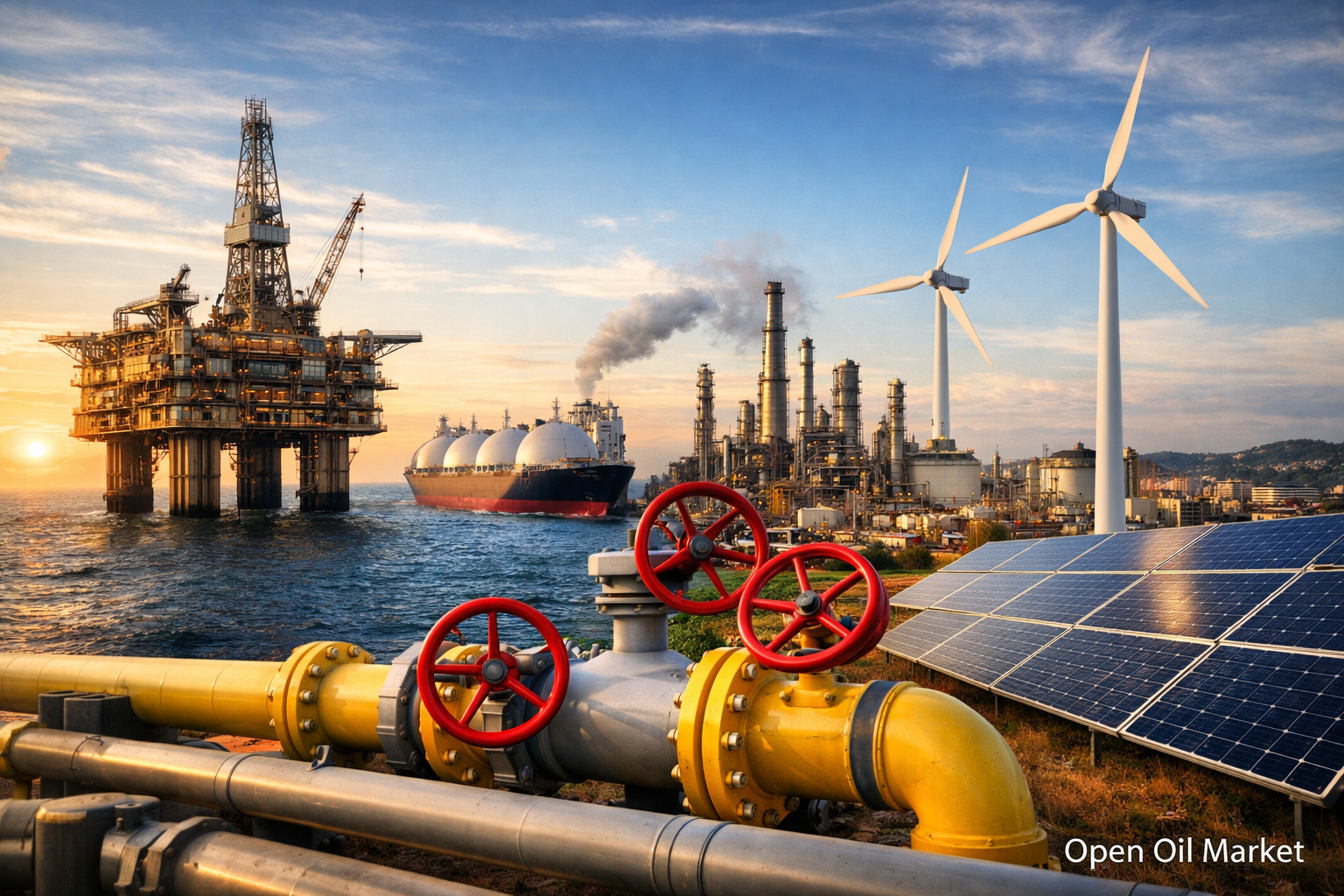 Thị trường dầu khí và năng lượng toàn cầu - dầu, khí, LNG, năng lượng tái tạo và điện năng, xu hướng toàn cầu Tập đoàn năng lượng vào thứ Hai, ngày 19 tháng 1 năm 2026