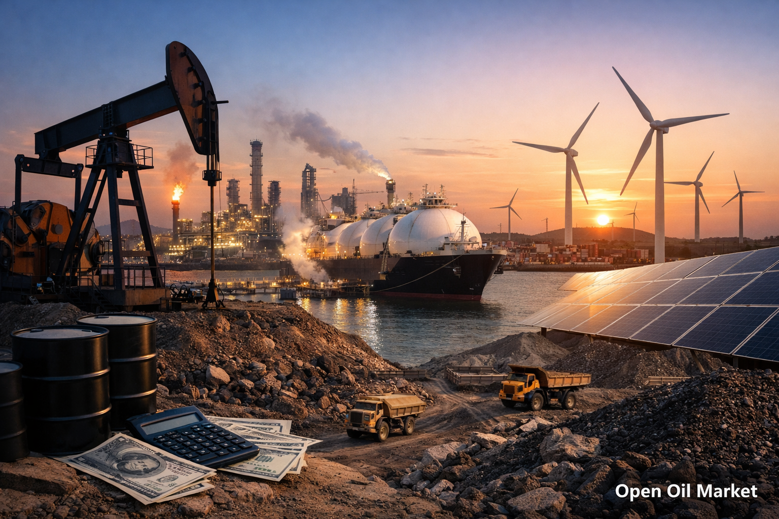 Tin tức dầu khí và năng lượng — 22 tháng 2 năm 2026 OPEC+, dầu, khí, LNG, nhà máy lọc dầu, năng lượng tái tạo