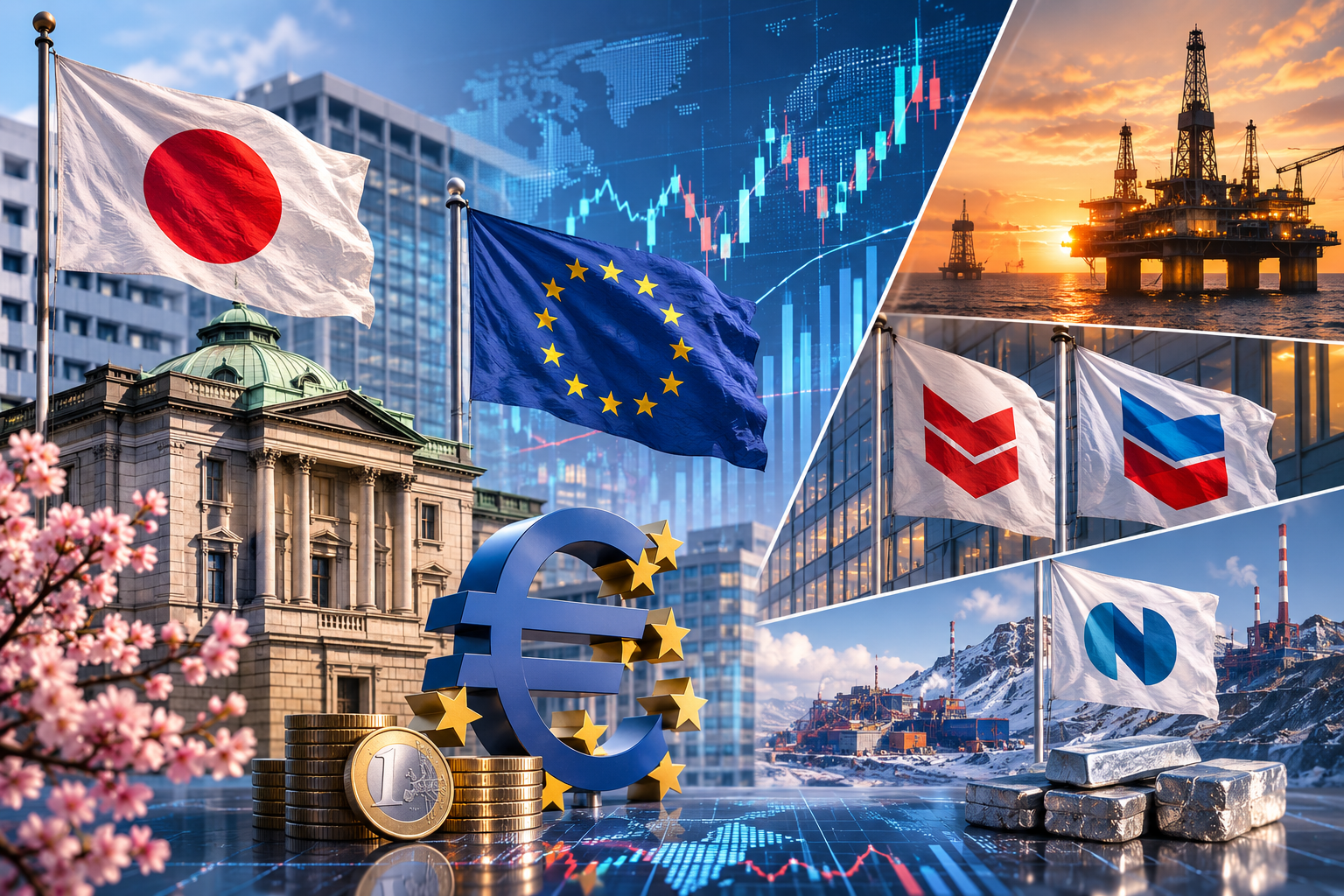 Sự kiện kinh tế và báo cáo doanh nghiệp: Thứ Sáu, ngày 31 tháng 7 năm 2026 - Quyết định của Ngân hàng Nhật Bản, lạm phát khu vực Eurozone, báo cáo của ExxonMobil, Chevron và Norilsk Nickel