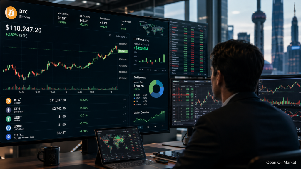 Tin tức tiền điện tử, Thứ Tư, 10 tháng 6 năm 2026: Bitcoin kiểm tra độ bền của thị trường, trong khi stablecoin và ETF dẫn dắt tâm lý nhà đầu tư.