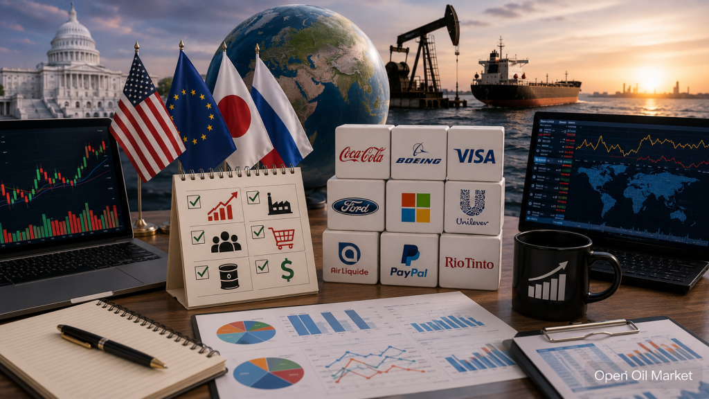 Các sự kiện kinh tế và báo cáo doanh nghiệp — Thứ Ba, ngày 28 tháng 7 năm 2026: khởi đầu cuộc họp FED, niềm tin người tiêu dùng Hoa Kỳ, báo cáo của Coca-Cola, Boeing, Visa và Ford