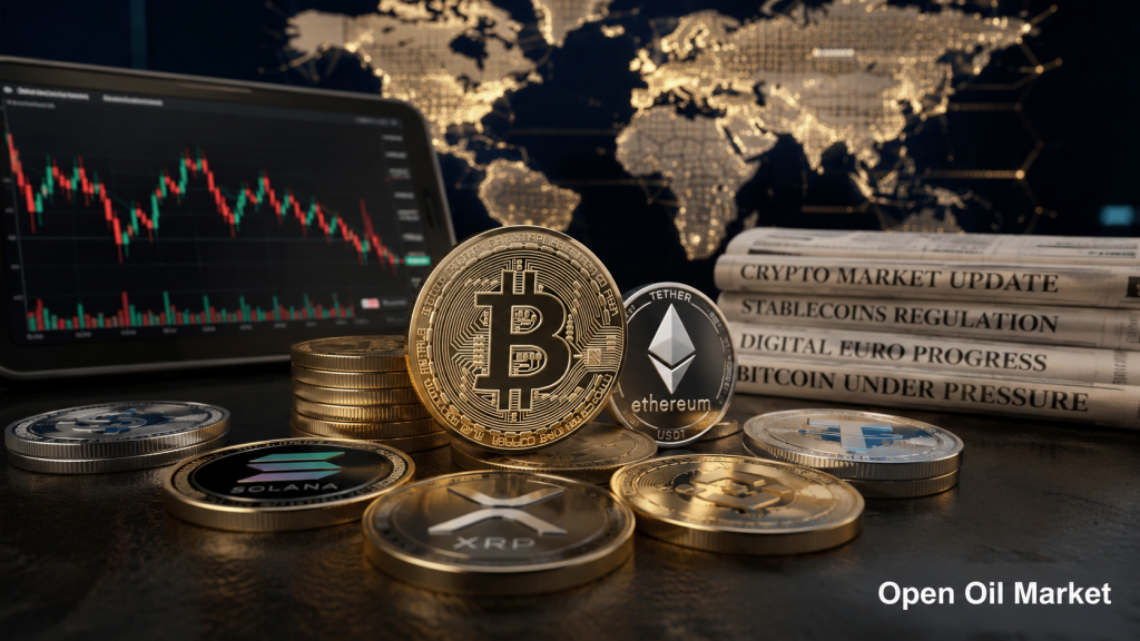 Tin tức tiền điện tử 24 tháng 6 năm 2026: Bitcoin, Ethereum, stablecoin và euro kỹ thuật số trong bối cảnh thị trường tiền điện tử toàn cầu.