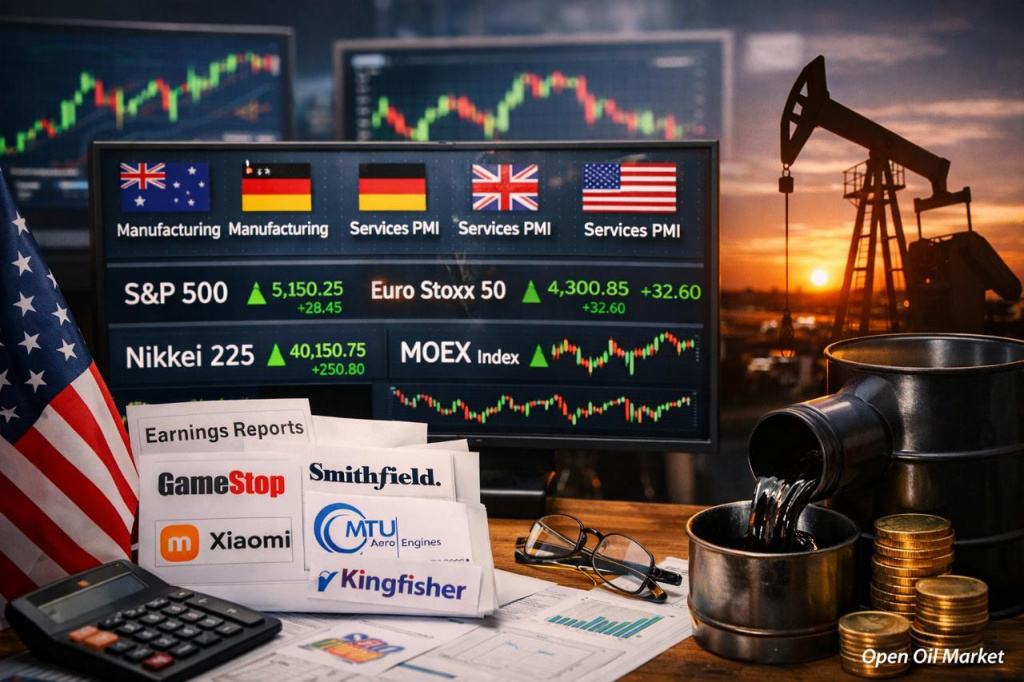 Sự kiện kinh tế và báo cáo doanh nghiệp Thứ Ba 24 tháng 3 năm 2026: PMI, việc làm Mỹ và dầu.