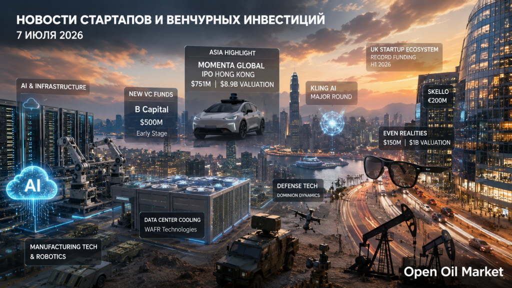 Tin tức khởi nghiệp và đầu tư mạo hiểm - thứ Ba, 7 tháng 7 năm 2026: AI-mêga quỹ, IPO Momenta và thị trường VC kỷ lục.