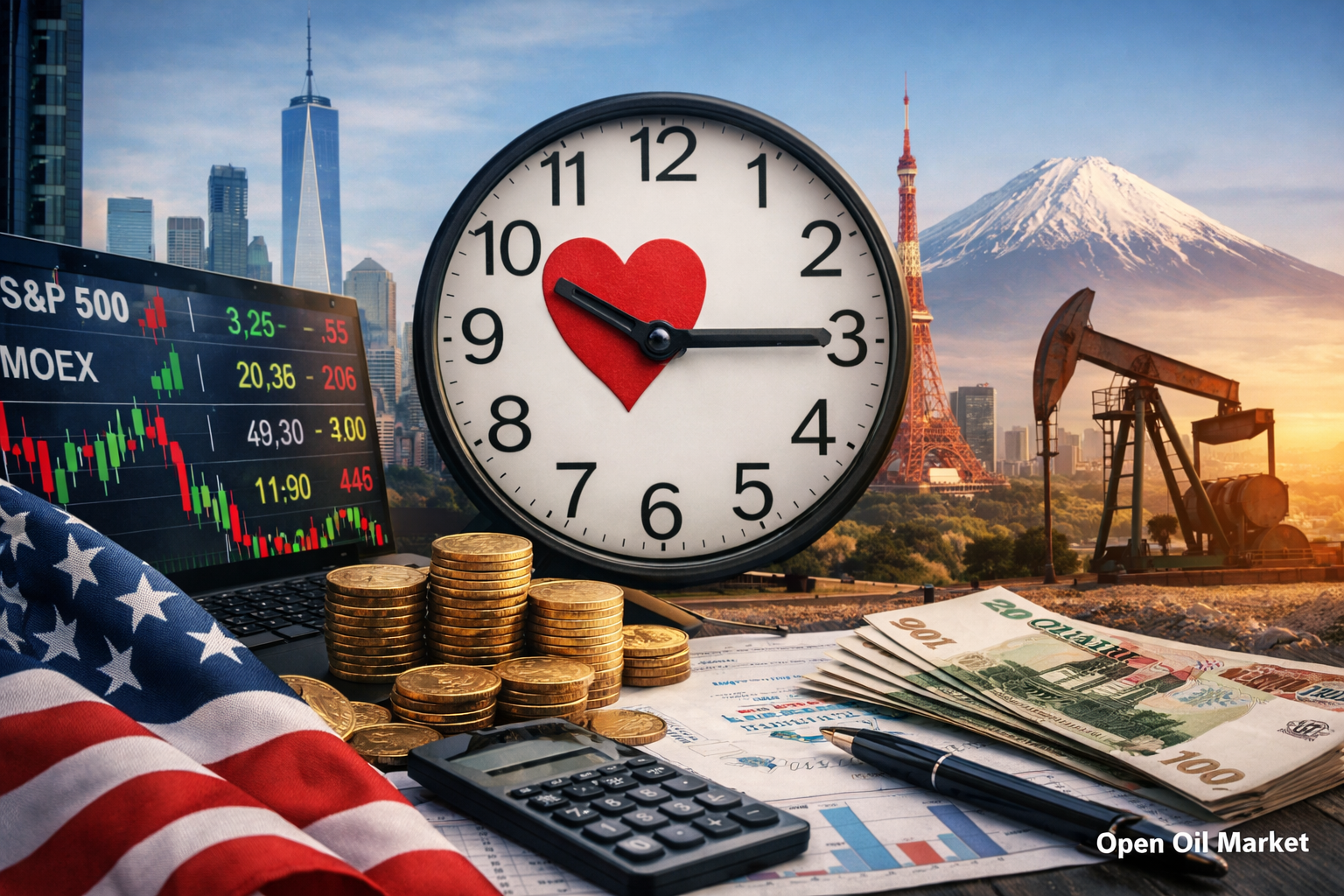 Sự kiện kinh tế và báo cáo doanh nghiệp - Thứ Bảy, ngày 14 tháng 2 năm 2026 Thị trường toàn cầu, S&P 500, Euro Stoxx 50, Nikkei 225, MOEX.