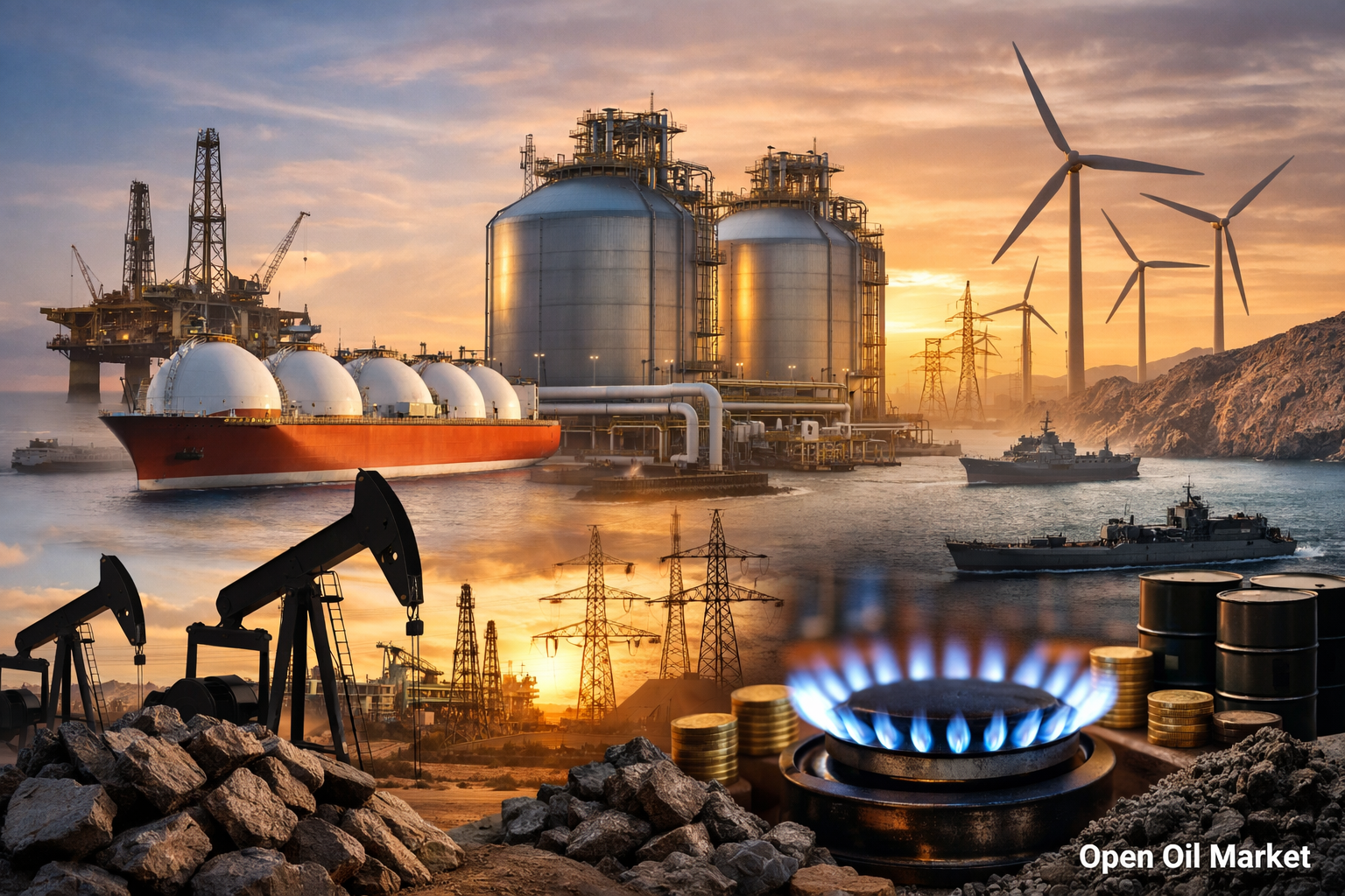 Tin tức dầu khí và năng lượng - thứ năm, 26 tháng 2 năm 2026: rủi ro leo thang quanh Iran, động thái Brent/WTI và dòng chảy LNG kỷ lục vào châu Âu