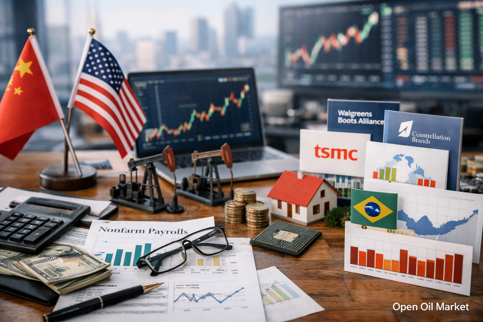 Những sự kiện kinh tế và báo cáo doanh nghiệp - Thứ Sáu, ngày 9 tháng 1 năm 2026: Nonfarm Payrolls Mỹ, lạm phát Trung Quốc và Đức.