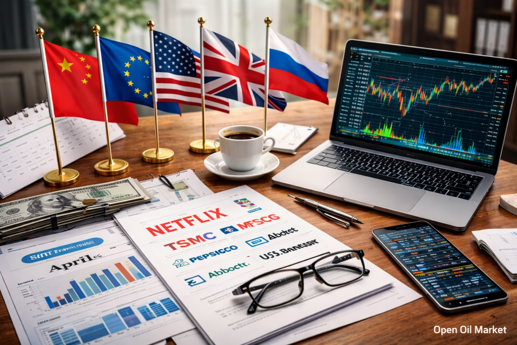 Sự kiện kinh tế và báo cáo công ty — thứ Năm 16 tháng 4 năm 2026: GDP Trung Quốc, CPI khu vực euro và báo cáo của các công ty