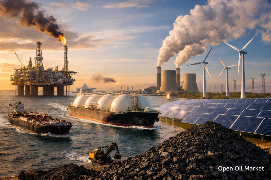 Thị trường năng lượng toàn cầu ngày 6 tháng 4 năm 2026: cú sốc dầu, LNG và cán cân năng lượng.