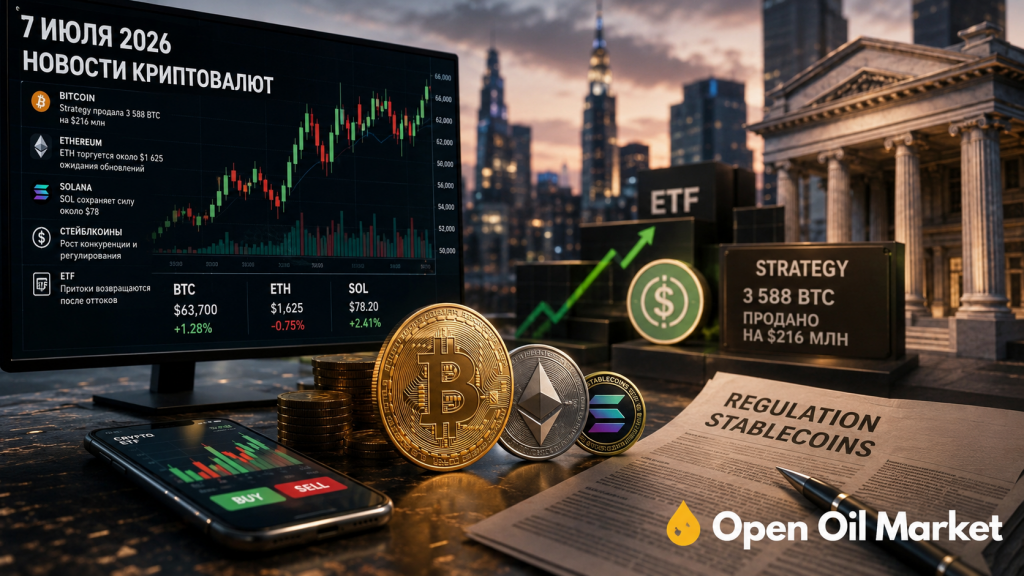 Tin tức tiền điện tử ngày 7 tháng 7 năm 2026: Bitcoin, ETF, chiến lược, Ethereum, Solana và các stablecoin