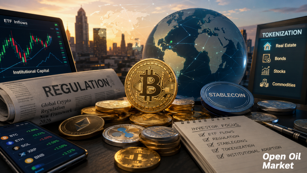 Thị trường tiền điện tử toàn cầu 13 tháng 7 năm 2026: Bitcoin, Ethereum, ETF, quy định, stablecoin và token hóa