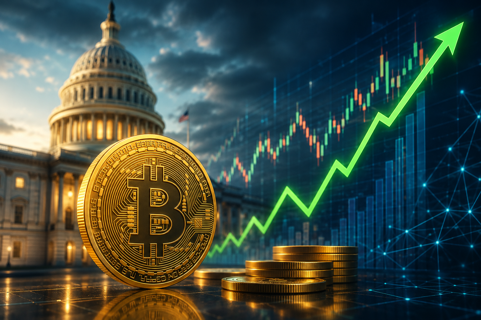 Tin tức tiền điện tử: Thứ Tư, 5 tháng 8 năm 2026 — Bitcoin trở lại mức 64.000 USD, thị trường chờ đợi kết quả về luật CLARITY Act