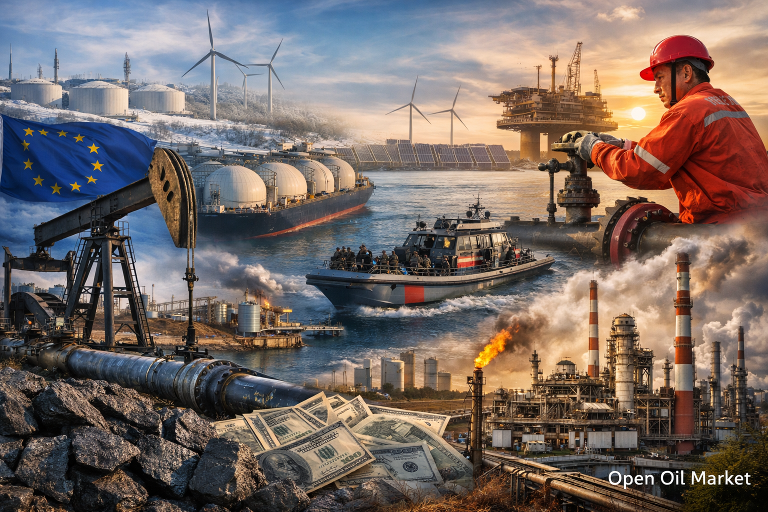 Tin tức ngành năng lượng — Thứ Năm, 8 tháng 1 năm 2026: Thị trường dầu, khí và năng lượng thế giới dưới áp lực của sản xuất quá mức.